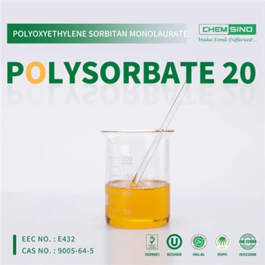 Food And Cosmetics And Medicine Useful Polyoxyethylene Sorbitan Monolaurate Polysorbate T-20 CAS No. 9005-64-5