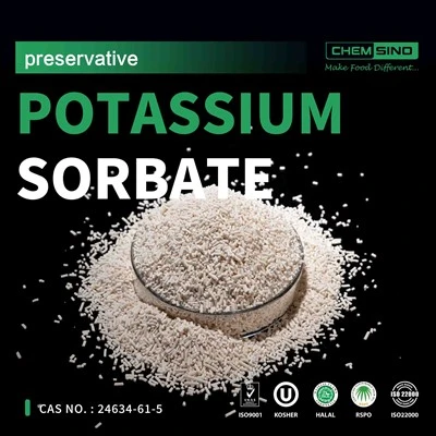 Kalio sorbato granuliuotas E202 konservantas Halal CAS 24634-61-5