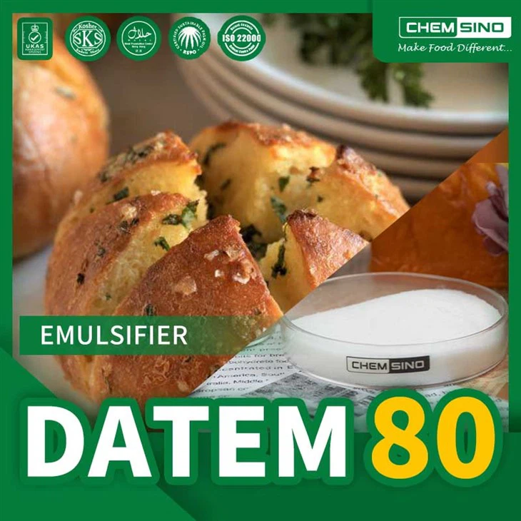 Datem emulsiklis E472e 80 proc. duonai