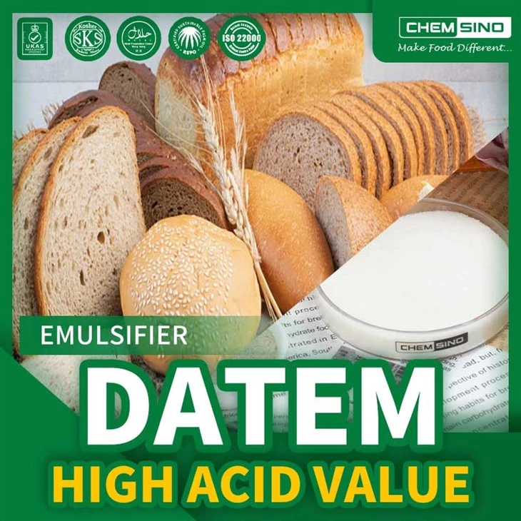 Didelė DATEM E472e rūgšties vertė kepiniuose ir pieno produktuose