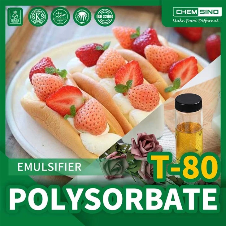 POLIOKSIETILENO SORBITANO MONOOLEATAS T-80 TWEEN 80 Liquid Cas 9005-65-6