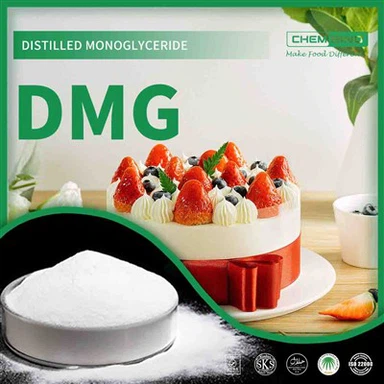 Maisto kokybės distiliuotų monogliceridų DMG milteliai CAS Nr. 123-94-4