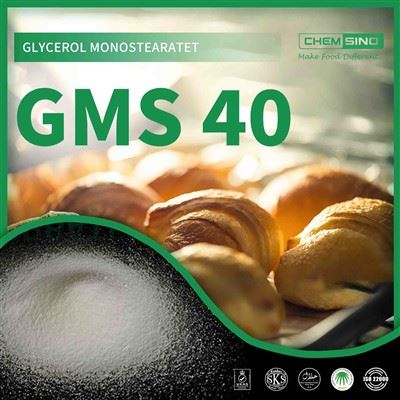 40 procentų glicerolio monostearato gamintojas CAS Nr.{1}} GMS 40 milteliai