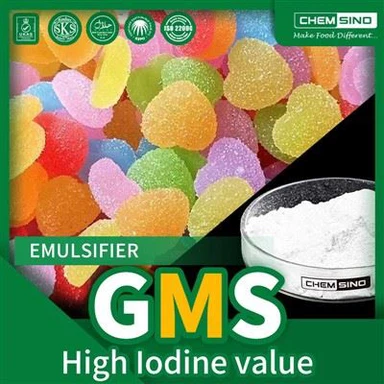 Populiarus glicerolio monostearatas CAS Nr.{0}} GMS High Jodo Value 2