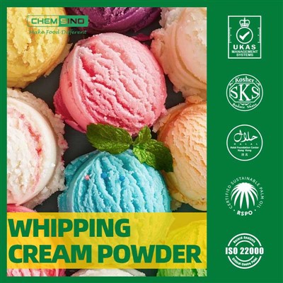 Konkurencingos kainų plakimo kremo milteliai pyraguose ir ledai