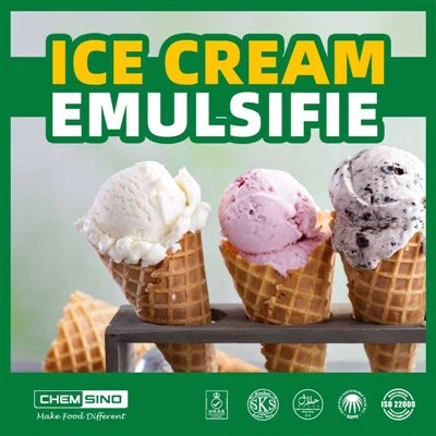 Ledų emulsiklio milteliai pieno produkte